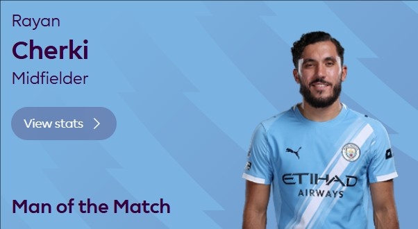 官方：谢尔基当选桑德兰0-0曼城的全场最佳球员